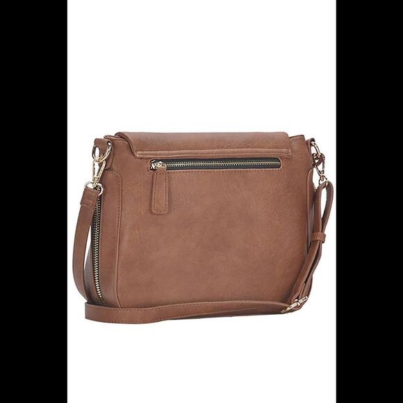 MMS Design Studio The Journey Crossbody Bag Tan - Picture 2 of 3